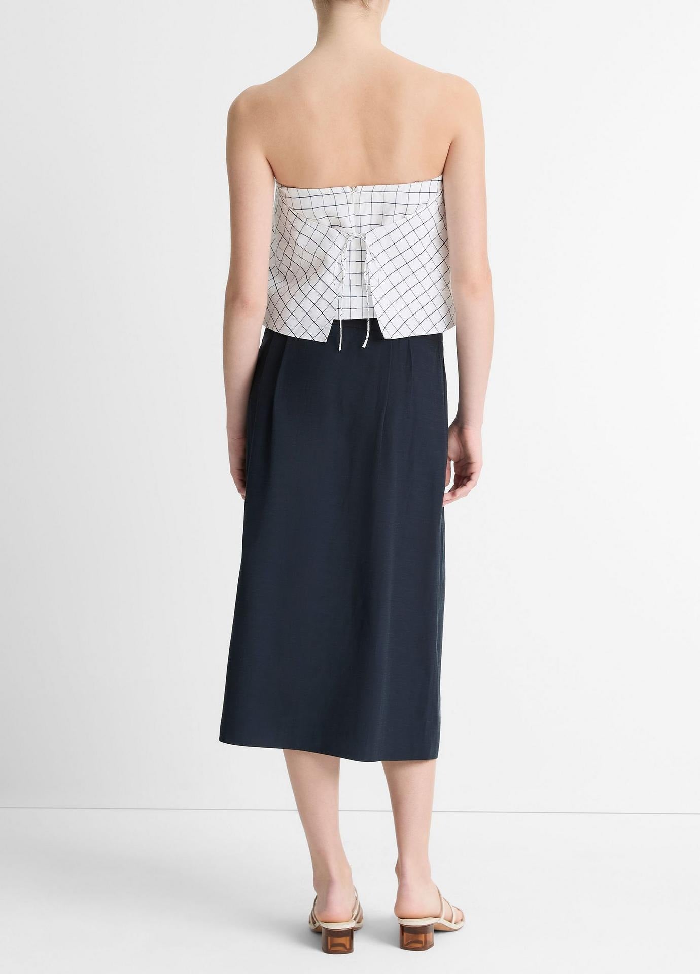 Vince Double Waist D-Ring Skirt in Coastal