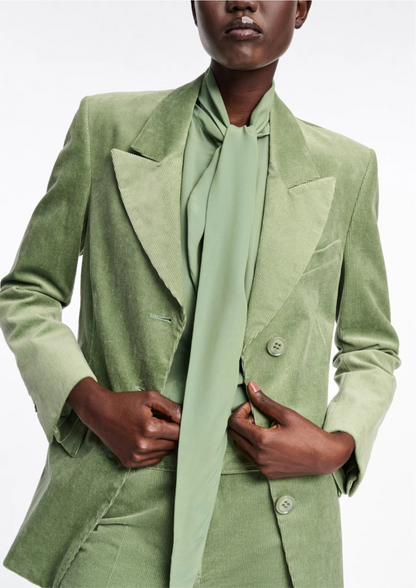 Dorothee Schumacher Corduroy Blazer in Mistletoe