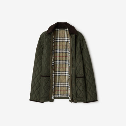 Burberry Quilted Nylon Jacket in Shale