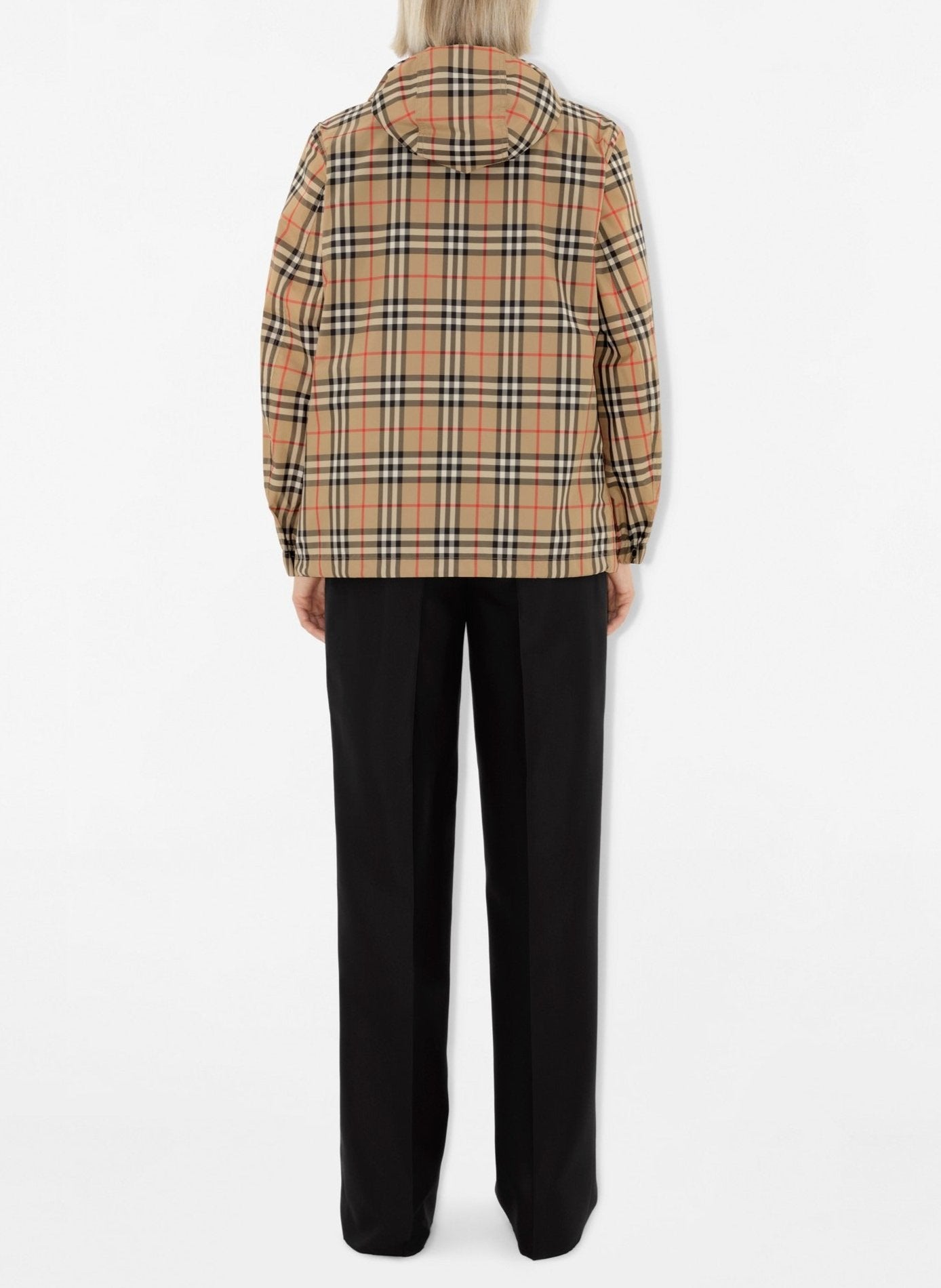 Burberry Everton Check Raincoat Jacket in Archive Beige