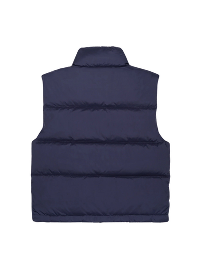 Sporty & Rich Crown LA Puffer Vest in Navy