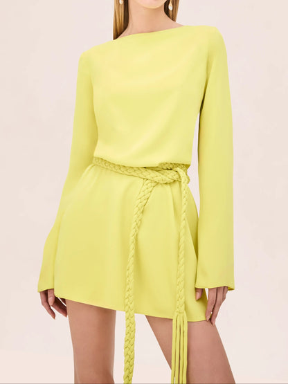 Alexis Angelie Dress in Chartreuse