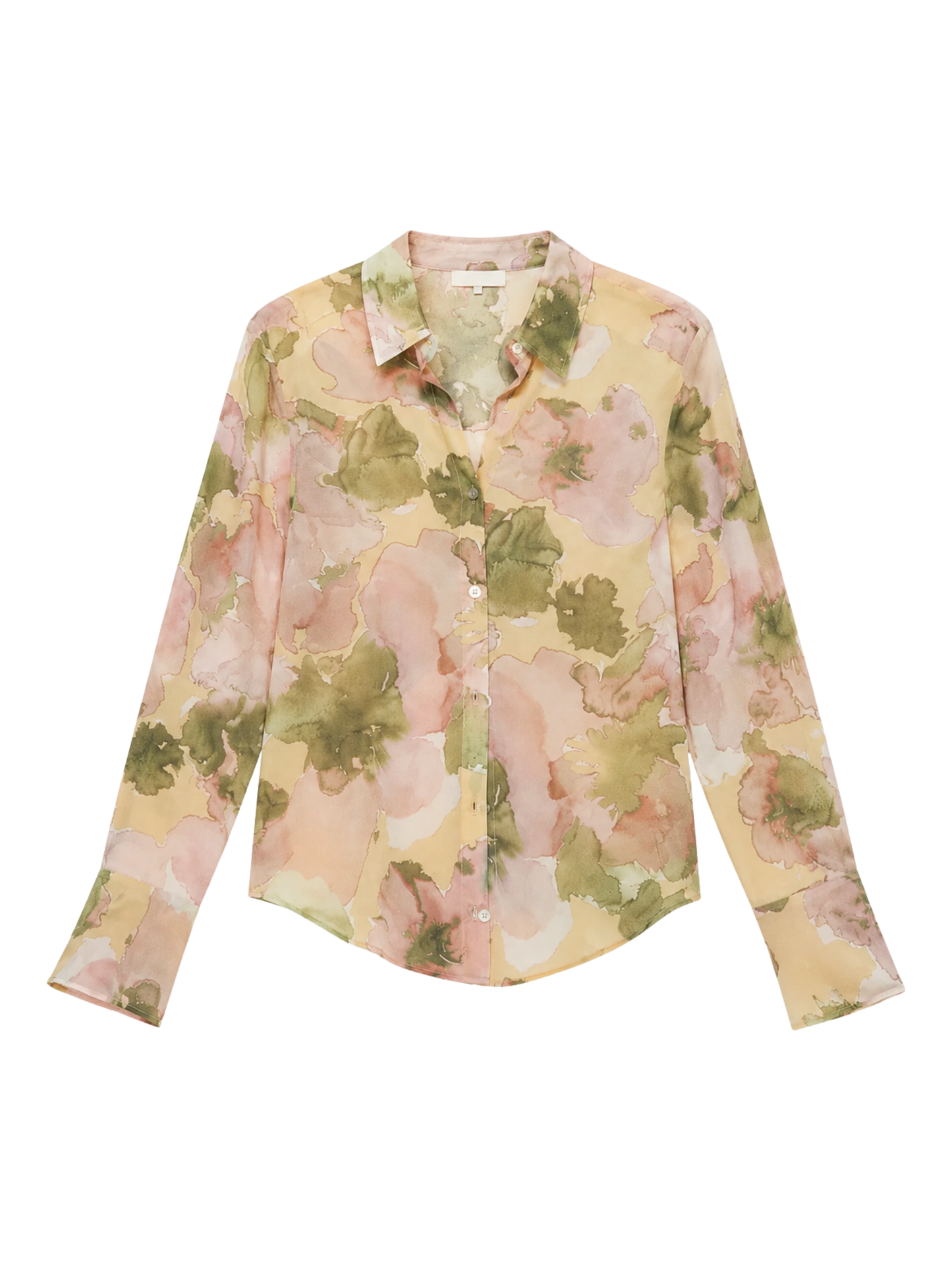 Paris Georgia Sheer Silk Shirt in Floral Print