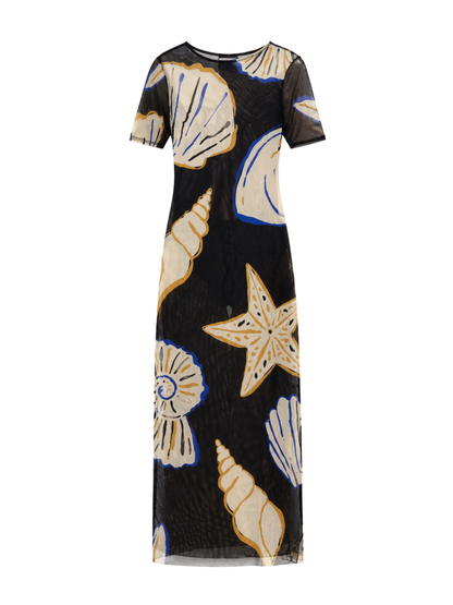 Cala de la Cruz Ava Dress in Calico Multi