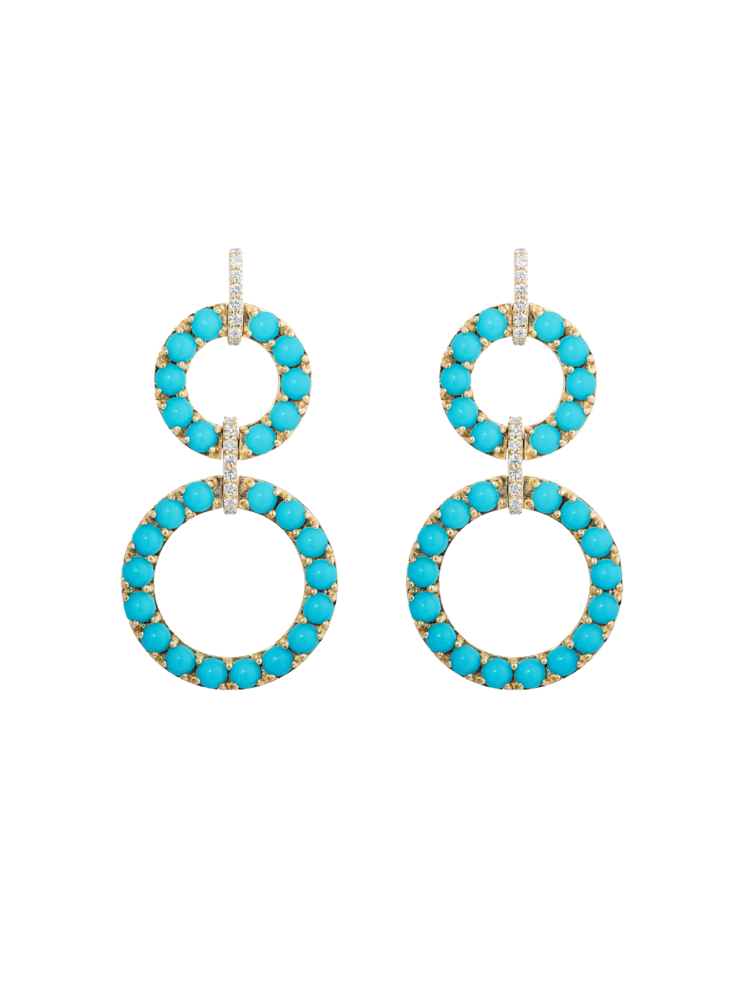 Goshwara The G-One Collection 2 Row in Turquoise Cabochon