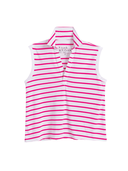 Frank & Eileen Olivia Popover Henley Tank in Lotus Stripe