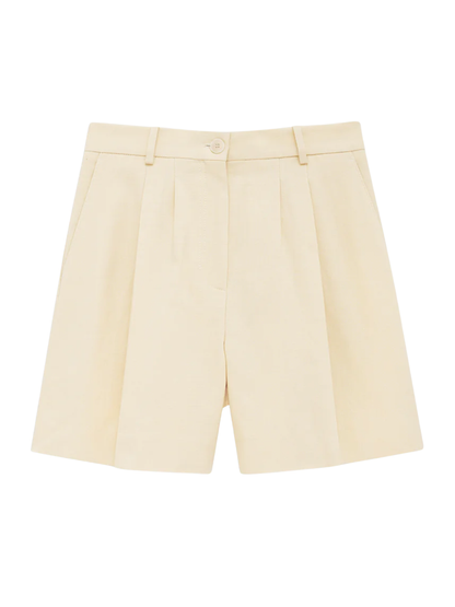 Anine Bing Brice Short in Butter Yellow
