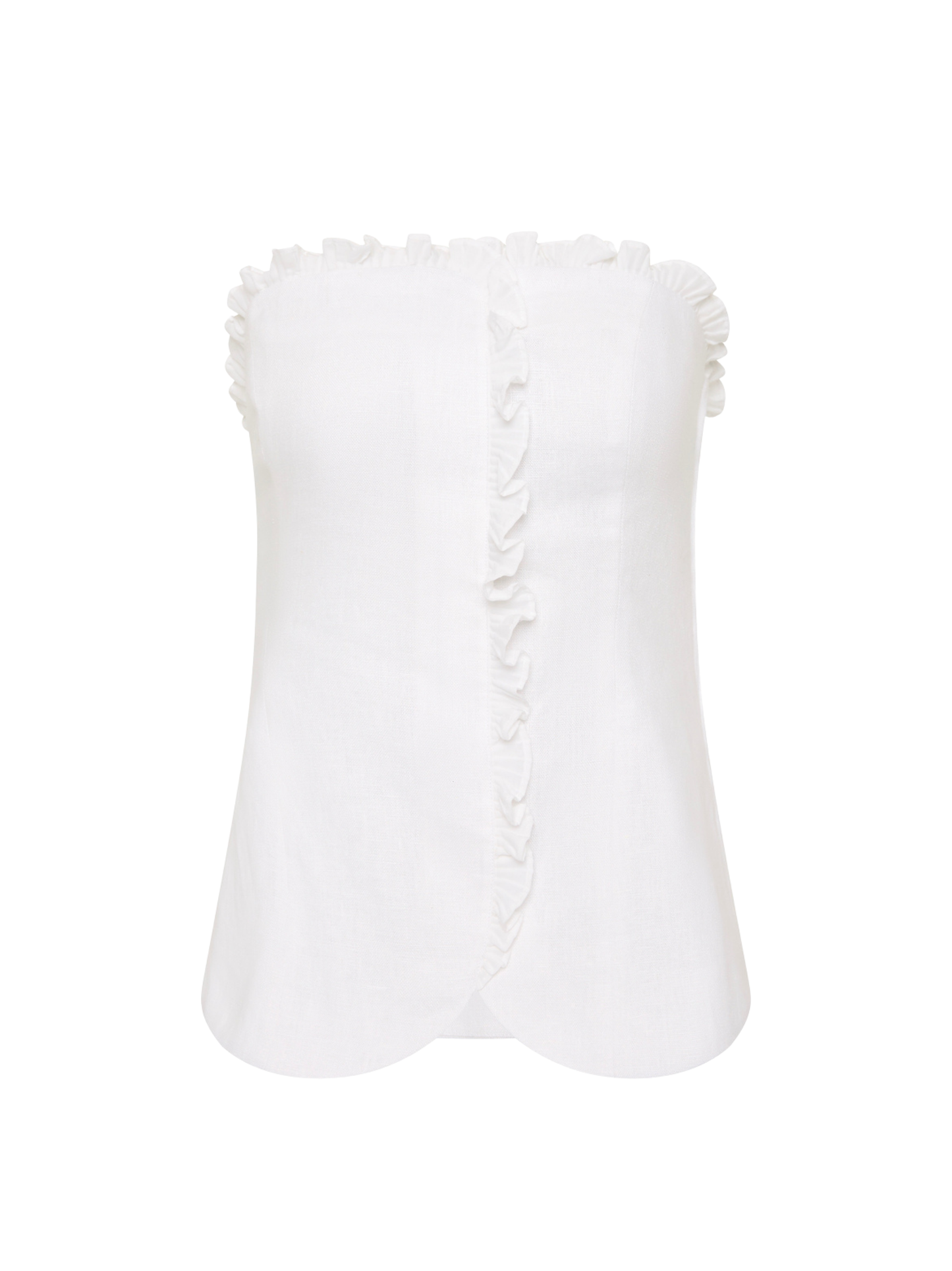 Posse Florence Strapless Top in Ivory