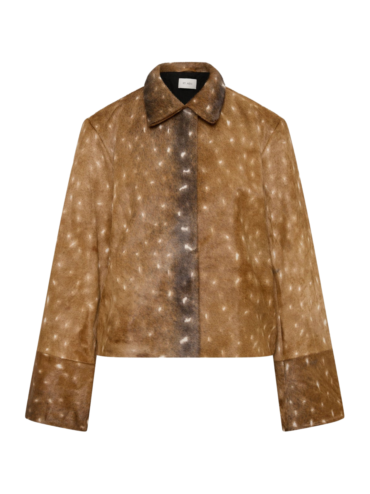 St. Agni Fawn Minimal Jacket in Almond