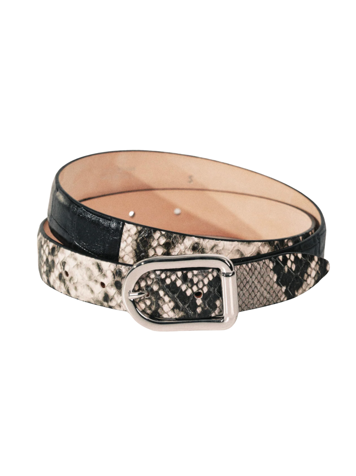 Déhanche Mija Two Tone Exotic Snake & Black Croco