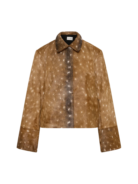 St. Agni Fawn Minimal Jacket in Almond