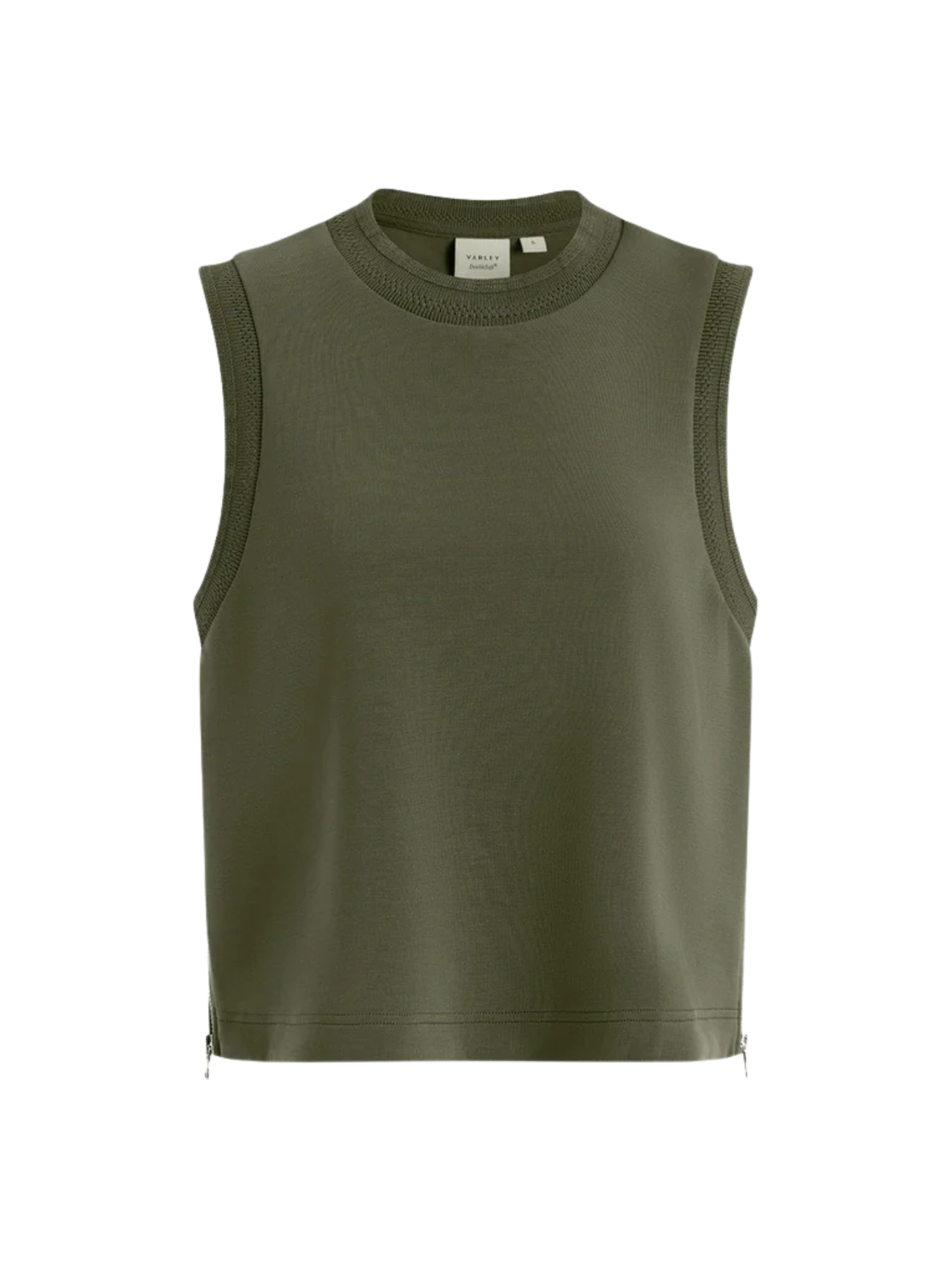 Varley Shea Crop Tank in Thyme