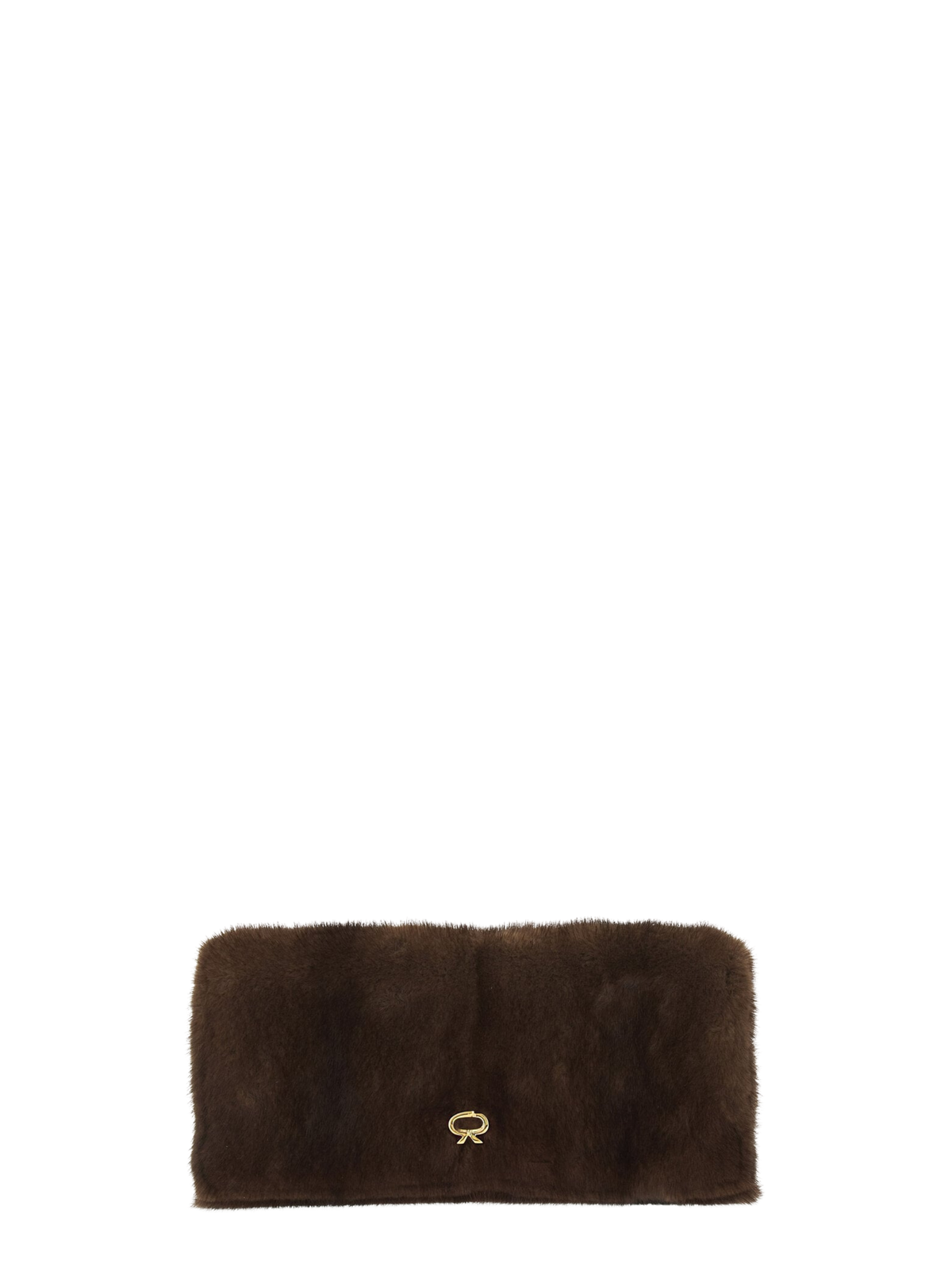 Gianvito Rossi Monica Fur Handbag in Marrone