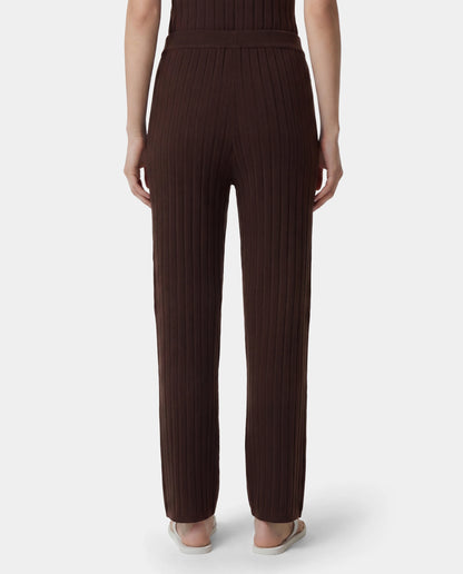 Sporty & Rich SRC Ribbed Trousers in Cioco