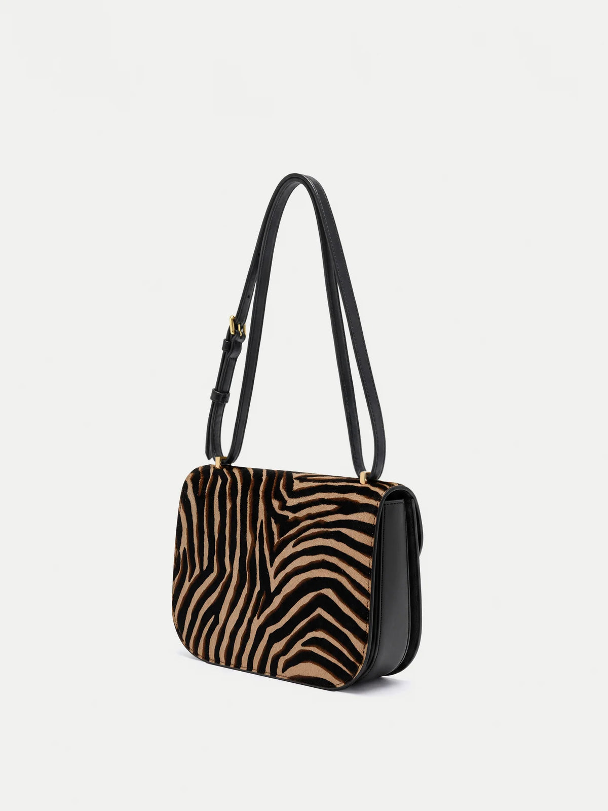 Veronica Beard Ziger Dash Saddle Bag in Tan Multi