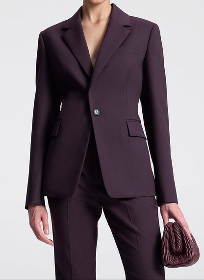 A.L.C. Elza Tailored Jacket in Deep Plum