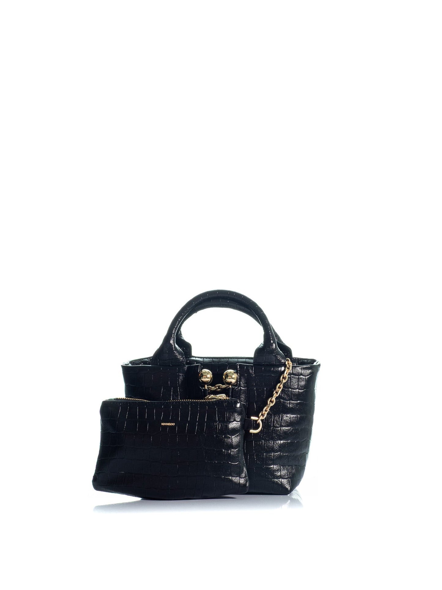 Kooreloo Milano 2.0 Midi in Black Croc