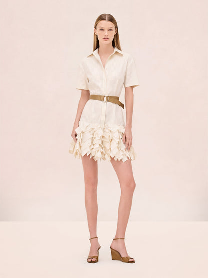 Alexis Ema Dress in Cream Stripe