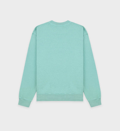 Sporty & Rich Emblem Crewneck in Aquamarine