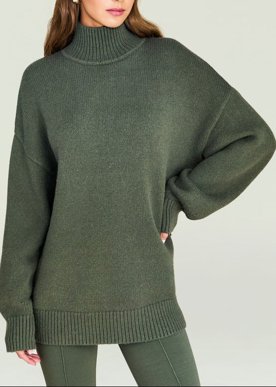 SEROYA Beatrice Sweater in Grove Green