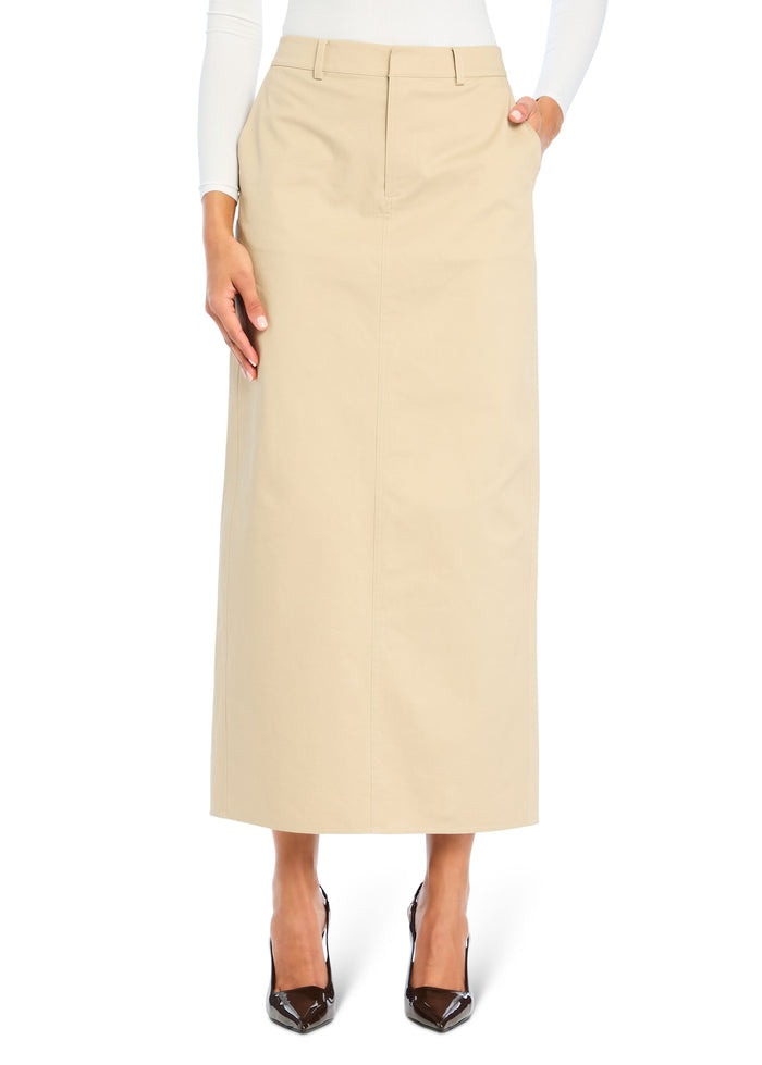 SEROYA Majed Maxi Skirt in Sand