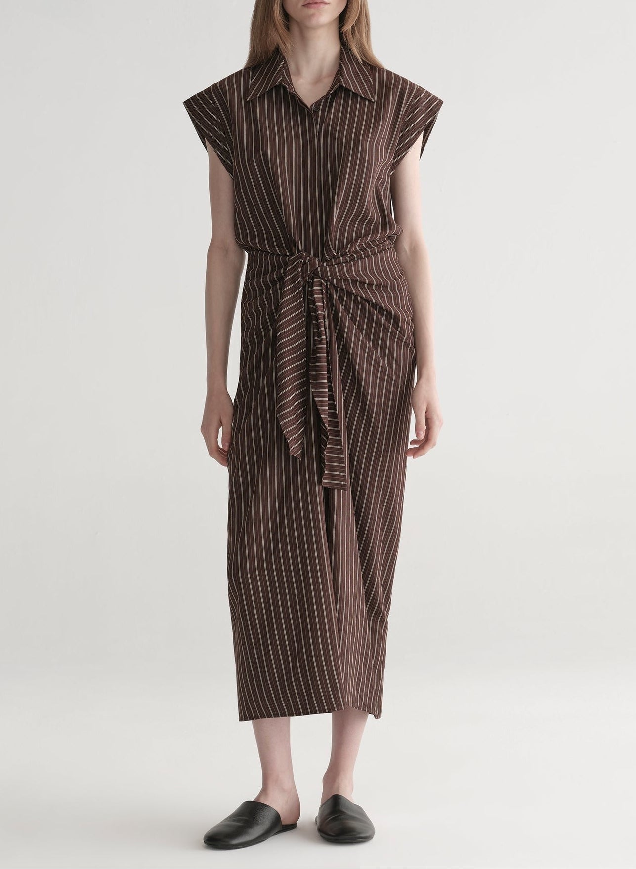 A.L.C. Emilia Dress in Ganache Stripe
