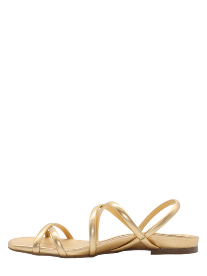 Pedro Garcia Biddy Sandal in Gold Nappa