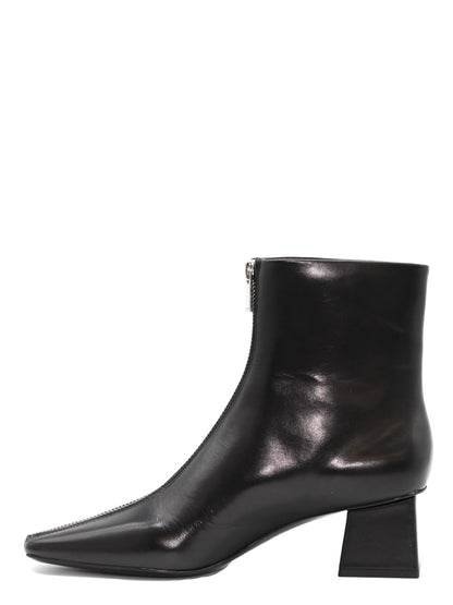 Simkhai Ryder Leather Zip Front Boot in Black