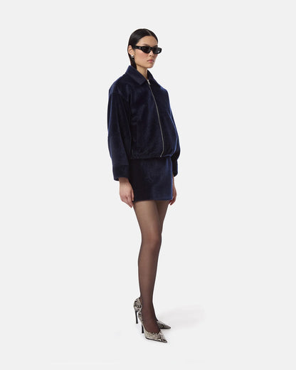 Apparis Ada Pony Jacket in Navy Blue