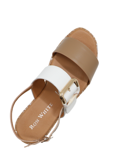 Ron White Tatiana Wedge Sandal in White