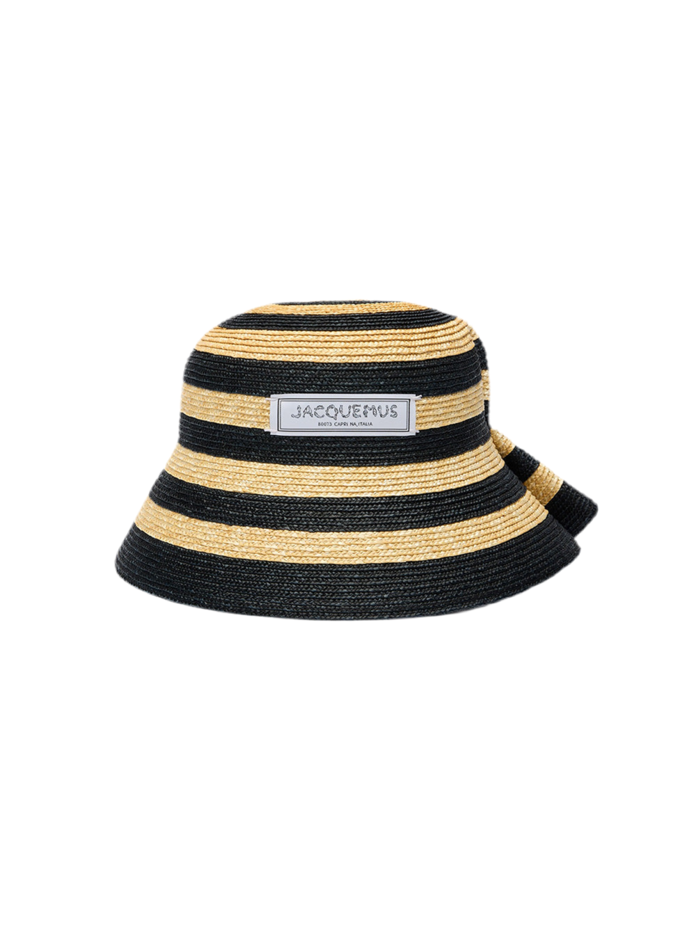 Jacquemus Le Chapeau Vela in Ivory/Black