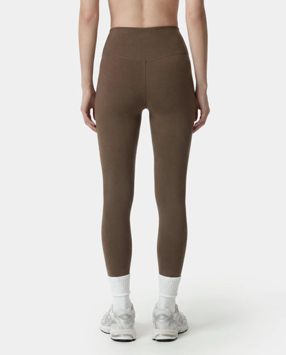 Sporty & Rich Serif Logo Legging in Sand