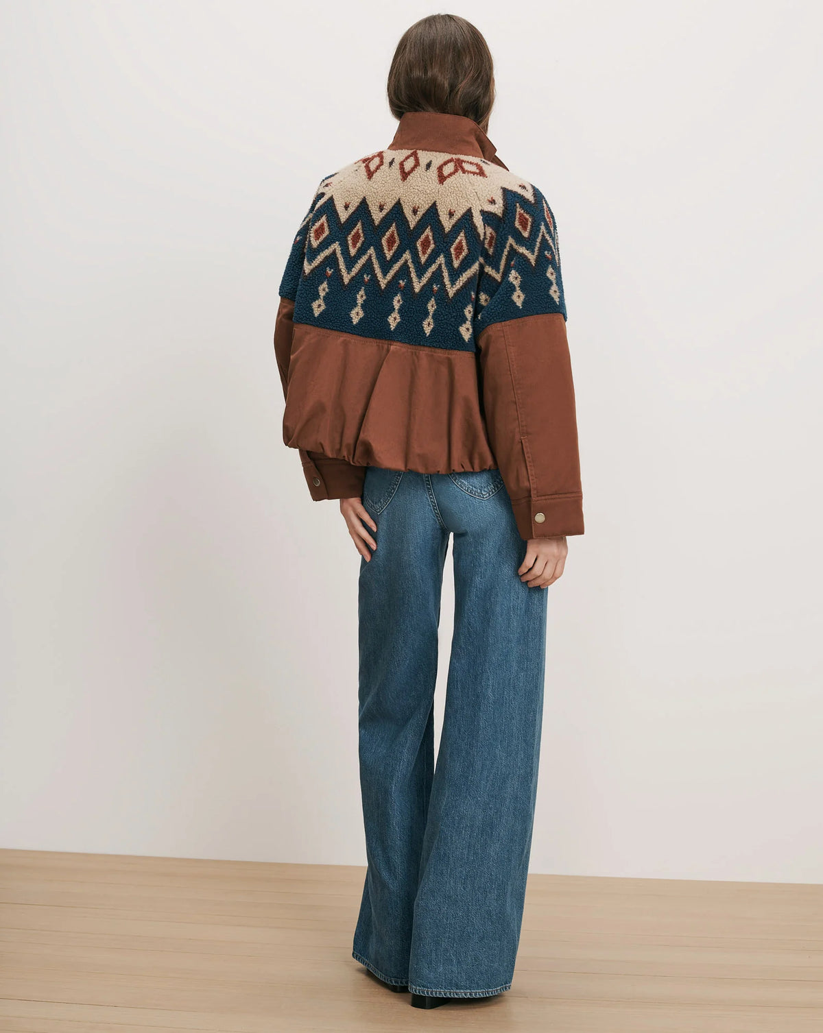 Veronica Beard Knoll Sherpa Jacket in Deep Ochre