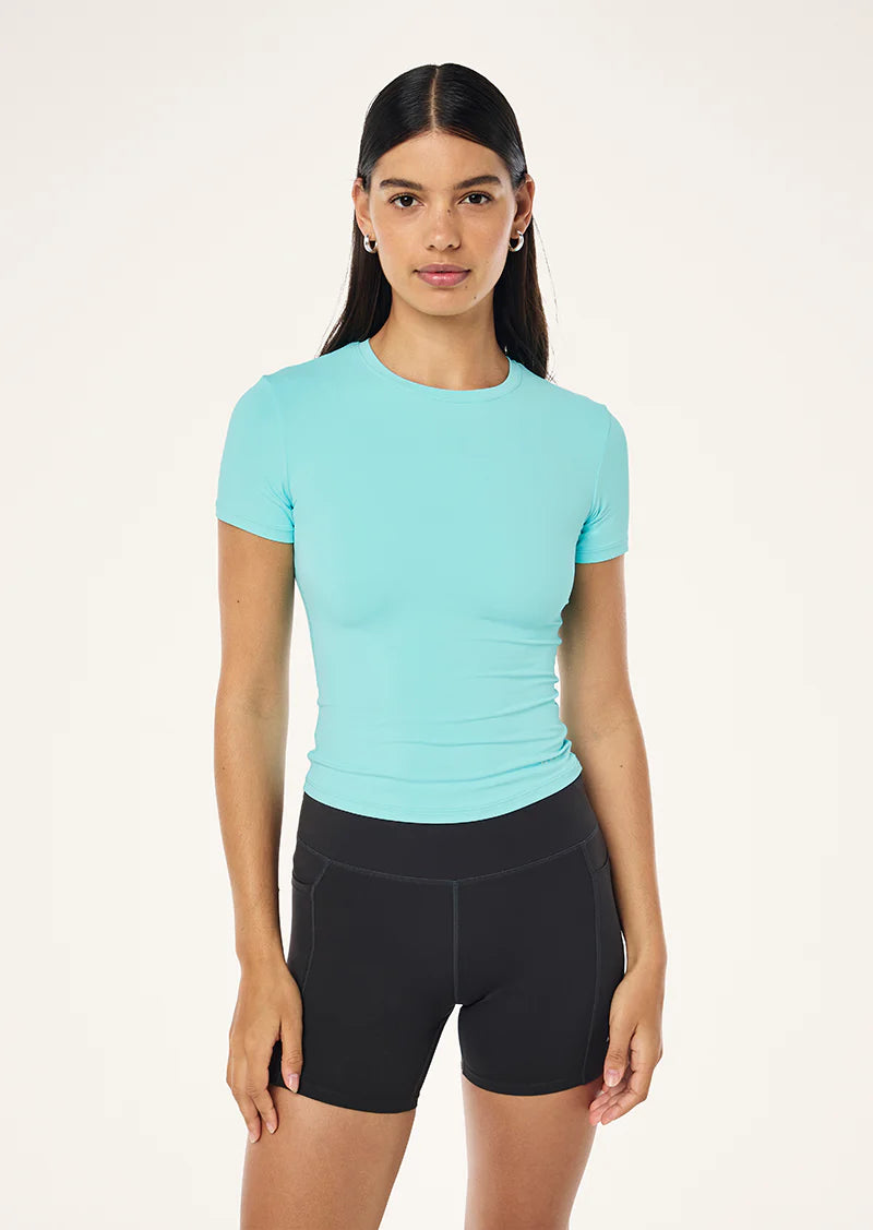 P.E Nation Foundation SS Tee in Aqua