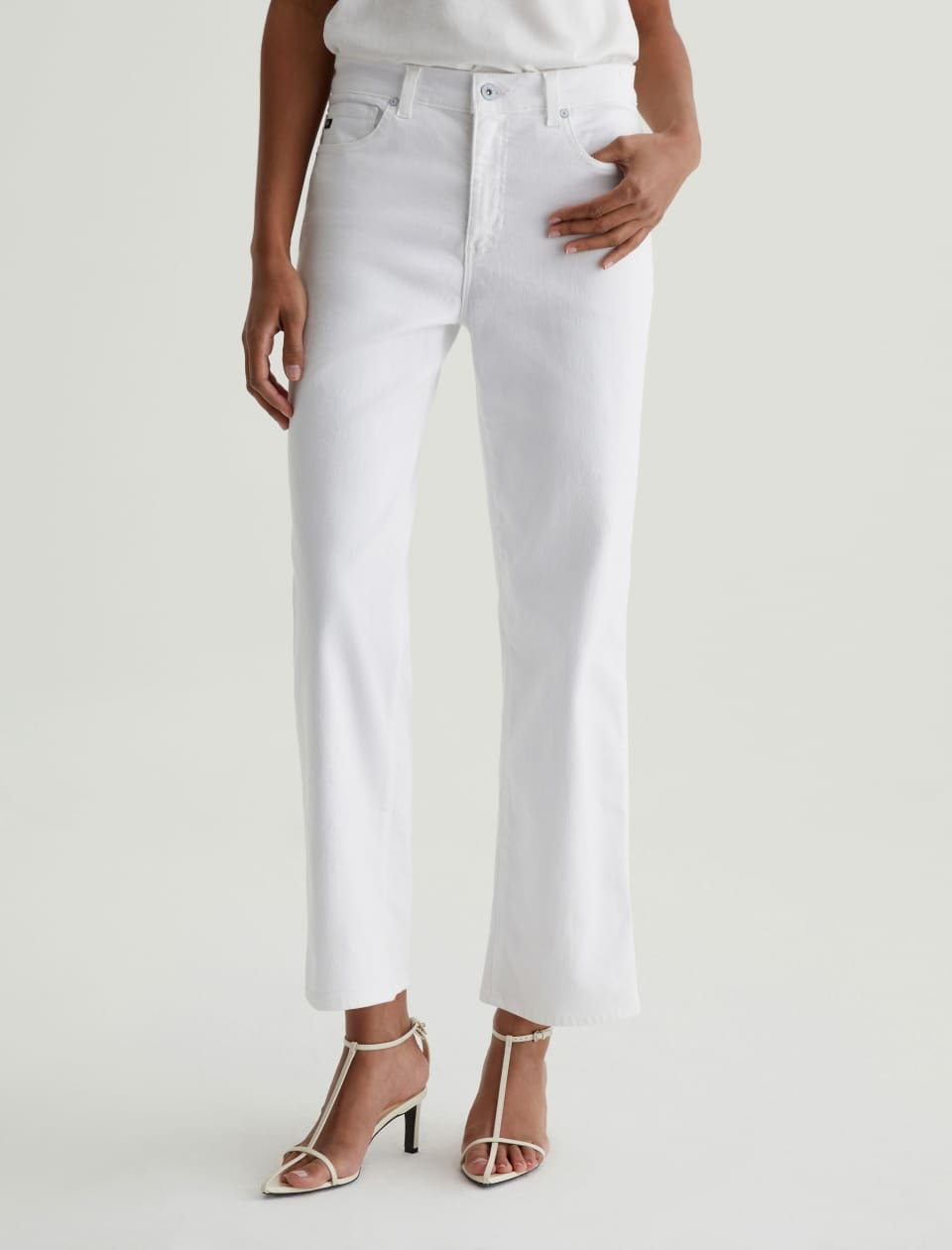 AG Jeans Brinley Crop Gallery White
