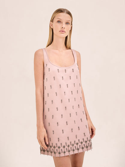 Alexis Delma Dress in Beaded Blush