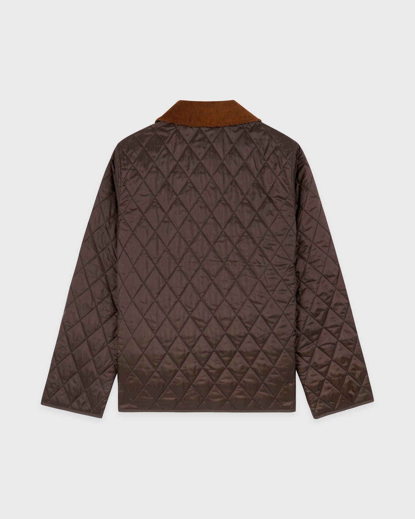 Sporty & Rich NY Crest Nylon Quilted Jacket in Chocolate