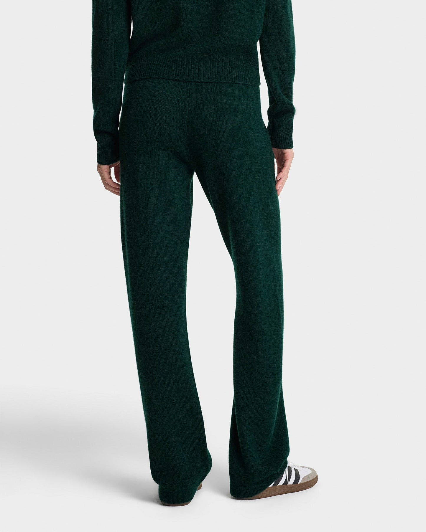 Sporty & Rich SRC Cashmere Trousers in Forest
