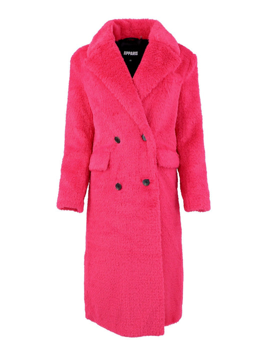 Apparis Astrid Coat in Shocking Pink