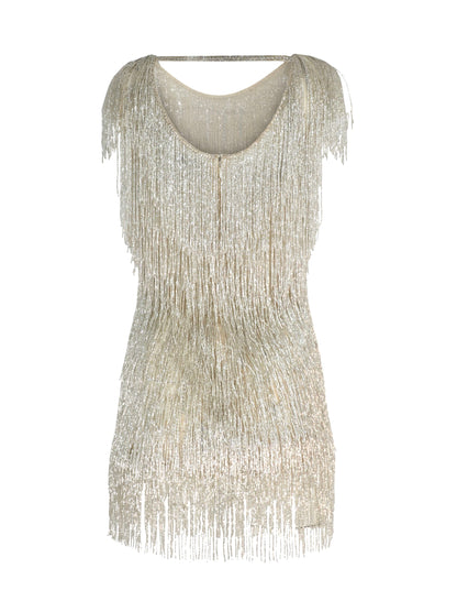 Galia Lahav Daisy Dress in Silver
