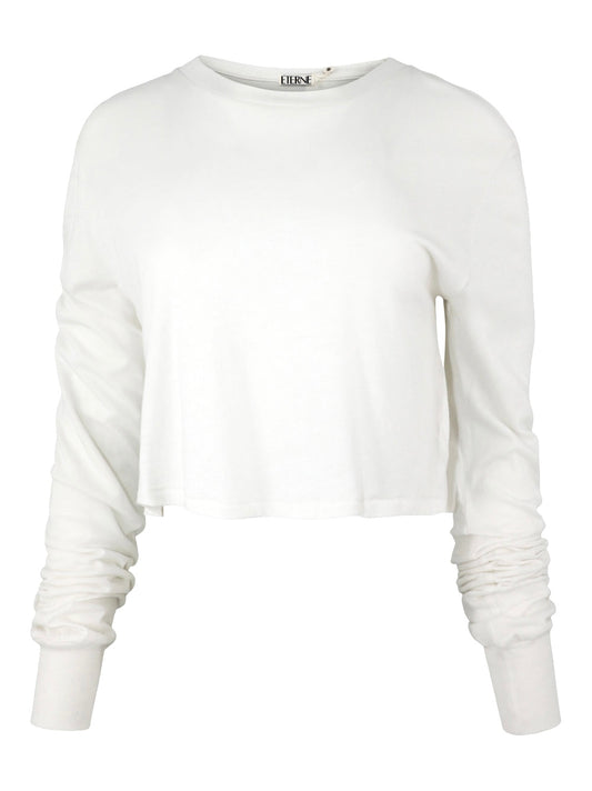 Éterne Long-Sleeve Cropped T-Shirt (More Colors)