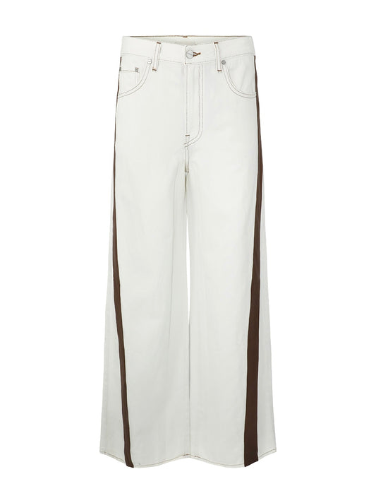 TWP Almost Famous Jeans in White/Cigar