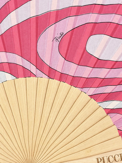 Pucci Hand Fan in Pink