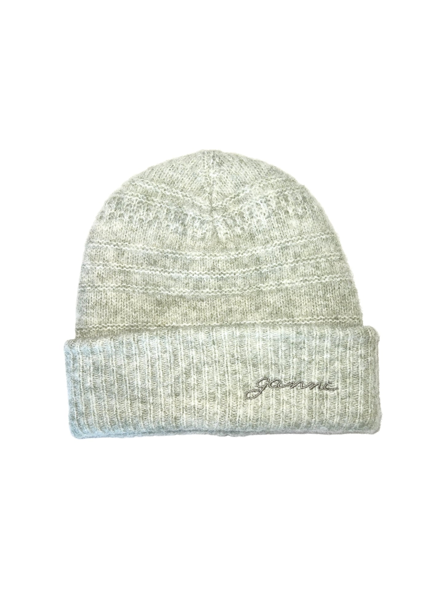 Ganni Soft Wool Beanie in Aqua Foam