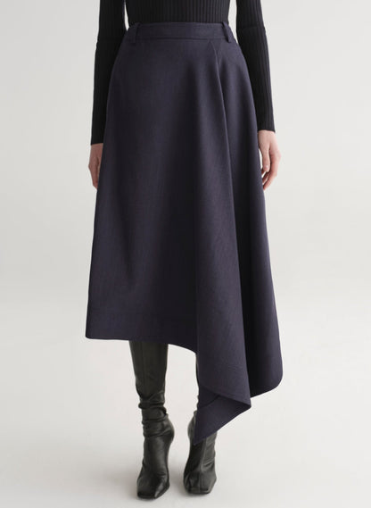 A.L.C. Gael Skirt in Navy Melange