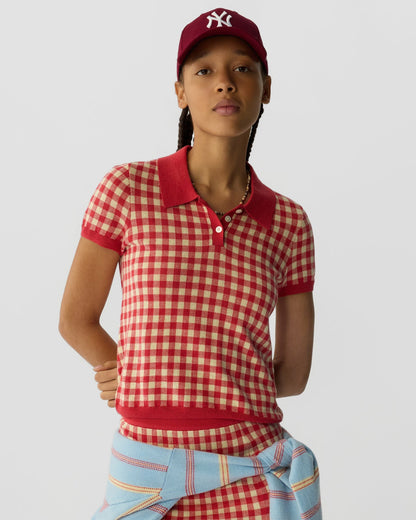Guest in Residence Gingham Shrunken Polo (More Colors)