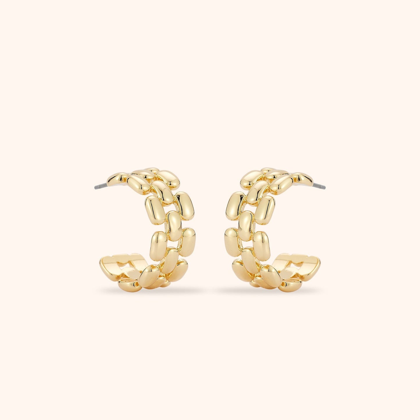 Mignonne Gavigan Eleanor Hoops in Gold