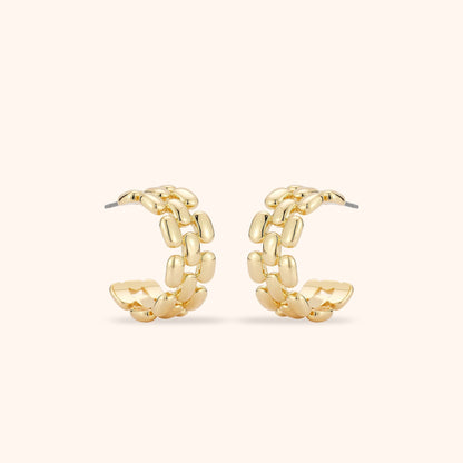 Mignonne Gavigan Eleanor Hoops in Gold