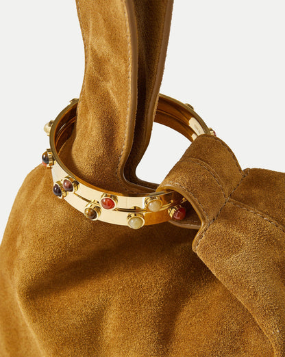 Veronica Beard Suede Veronica Beard Swing Bag in Acorn