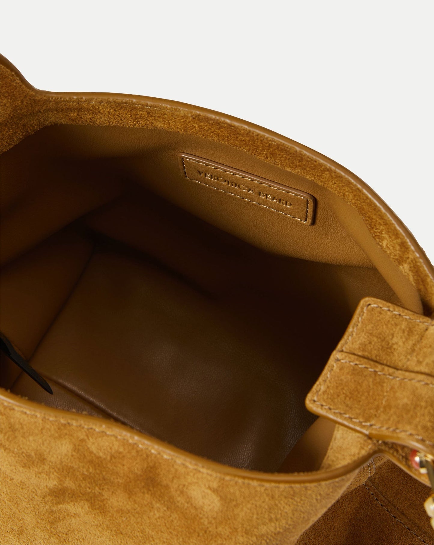 Veronica Beard Suede Veronica Beard Swing Bag in Acorn